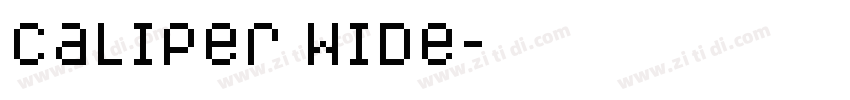 Caliper Wide字体转换